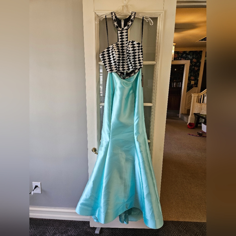 NWT Prom dress Aqua